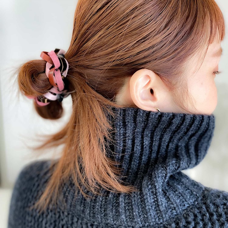 格安NEWaccaシュシュ ベロア ヘアアクセサリー