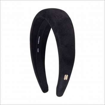 【美品】acca アッカ ヘアバンド リボン 黒 ベルベット acca】高級感あるベルベットを楽しもう！ | アッカ | 大丸神戸店